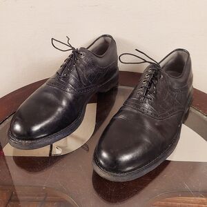 FootJoy Classics Tour Men's US 10.5 D Black Leather Oxford Dress Golf Shoes